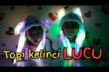 Topi Kelinci Lucu Menyala Dan Bergerak