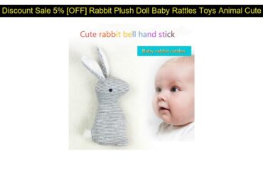 √ Hot Promo 5% [OFF] Rabbit Plush Doll Baby Rattles Toys Animal Cute Rabbit Hand Bells  Baby Toy wi