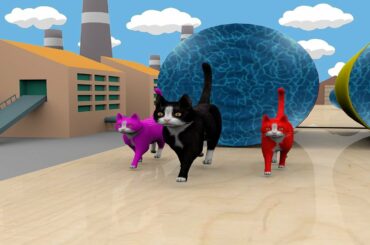 Learn Animals Name  - Smart Kids Learn Cute Cat, Dog, Horse, Rabbit, Goat animals