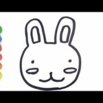 [Learn english words]  Let's do it together  Cute Bunny  Painting And Coloring