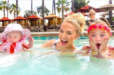 Baby Posie's First Time Swimming!!! CUTEST REACTION