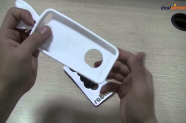 Cute Rabbit Ears Style Protective Silicone Back Case for iPhone 5-DX