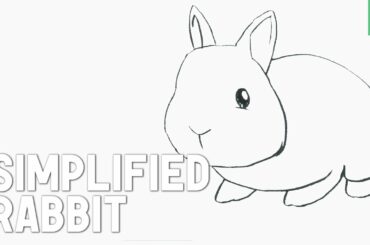 Simple cute rabbit