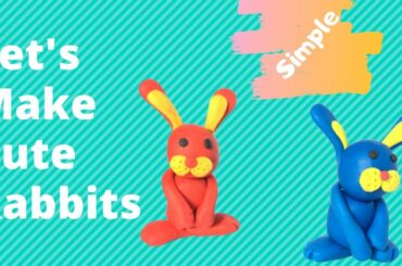 Awesome Clay Art For Kids,How to Make A Cute Rabbit SIMPLE |  Try This at Home