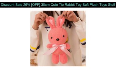 √ Deal Promo 26% [OFF] 30cm Cute Tie Rabbit Toy Soft Plush Toys Stuffed Animal Small Rabbit Plush D