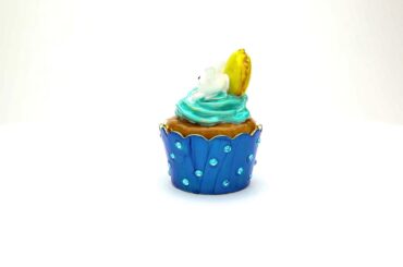 Cute Cupcake with Bunny Trinket Box Jewelry Case by Keren Kopal