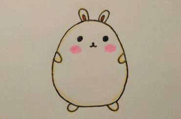 สอนวาดรูป​กระต่ายน้อยน่ารัก|Drawing​ a​ Cute​ rabbit easy​ for​ Kids, beginer​|My​ Sky​ Channel.