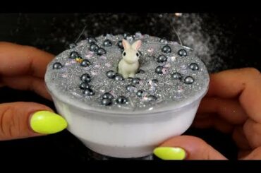 WHITE RABBIT SLIME ! How To Make Super Cute Slime Gift At Home