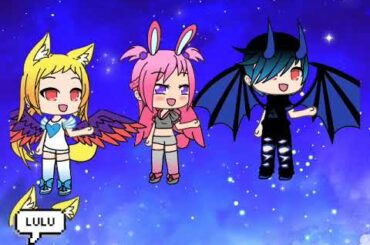 Overtime (meme) gacha life (ft black dragon and cute rabbit)