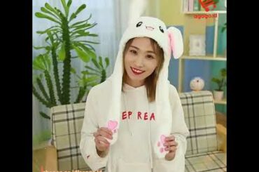 Cute Rabbit Ear Cap / Topi kupluk bunny / Bunny Hat Lampu Murah