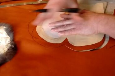 Making Moccasins-Rabbit lined  part 1