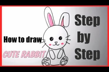 How to draw a CUTE RABBIT (Step by Step)