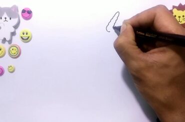 How to Draw a cute UNICORN easy | Beanie Boos step by step easy