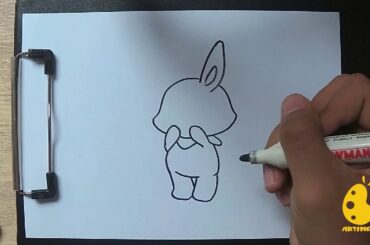 How to Draw cute bunny