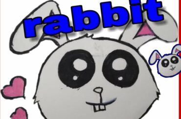 How to draw a cute rabbit 🐇🐰❤️