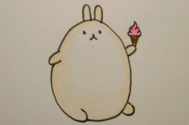 สอนวาดรูปกระต่ายน้อยน่ารัก​|Drawing​ a​ cute​ rabbit easy​ for​ kids, beginer​|My​ Sky​ Channel.