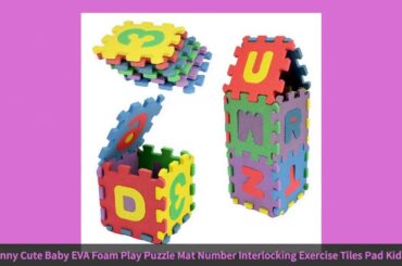 36 Pcs/Set Funny Cute Baby EVA Foam Play Puzzle Mat Number Interlocking Exercise Tiles Pad Kids I...