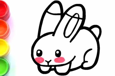 Pikachu or Rabbit drawing and coloring for kids, toddlers | Tom Toy Art