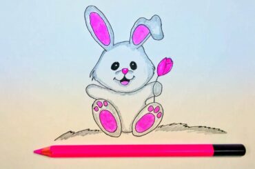 Cute Rabbit🐰 Drawing For Kids Drawing  - Orchino.art