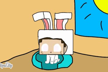How to take care of Baby Easter bunny Herobrine  (Cute Easter moment)Minecraft animation