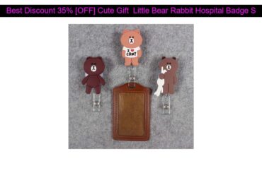 √ Promotion Price 35% [OFF] Cute Gift  Little Bear Rabbit Hospital Badge Scroll Office Reel Scalabl