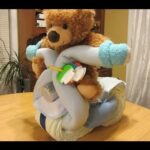 Baby Shower Motorcycle Baby Diaper Craft - How to make a Diaper Cake
