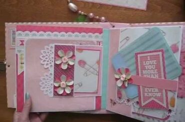Baby Girl Pink 8x8 Scrapbook Mini Album