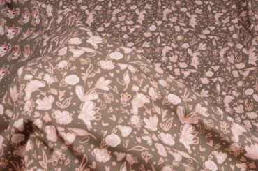 vintage bunny rabbit panel knit fabric by Stenzo Textiles