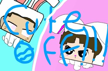 Easter Bunny Herobrine and ClauTGM BATTEL CUTE OFF!, (Who will win!!???)