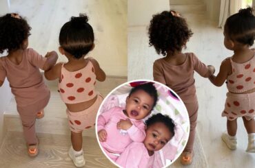 Besties!! 👯‍♀️ Stormi holding hands with Chicago 'cuteness' 👼🏽⚡️