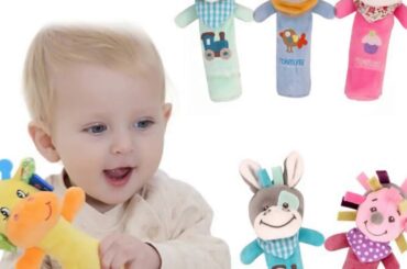 Baby Rattle Mobiles Cute Baby Toys Different Cartoon Animal Rattle Bed Kids Toddler Plush Toys fo...