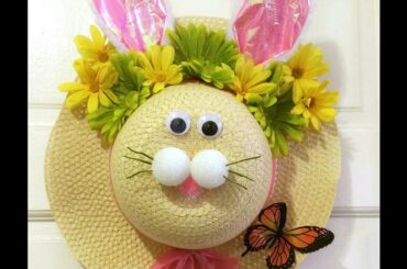 CUTE DOLLAR TREE BUNNY WREATH