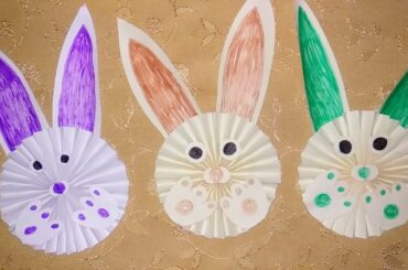 10 minute paper crafts - How to make a paper bunny origami