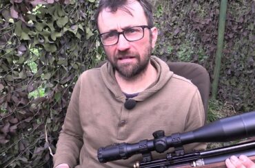 Rabbit shooting with an air rifle