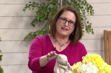 Plow & Hearth Mother Rabbit Holding Baby Bunny on QVC