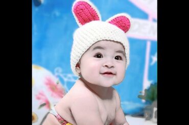 LOCOMOLIFE Baby Boy Girl Knit Cute White Rabbit Bunny Ear Beanie Hat