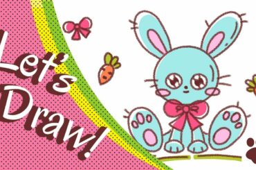 How to draw a cute Bunny Rabbit Step by Step | CUTE AND EASY | Easy drawing for kids