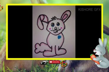Cartoon Rabit|HOW TO DRAW A CUTE BUNNY RABBIT|Rabit