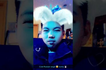 Snapchat Russian dub: cute blue fluffy rabbit 🐰