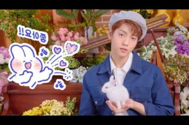 Choi Soobin with a bunny being cute🐰❤️