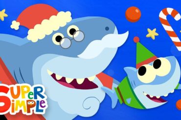 Santa Shark | Baby Shark Christmas Song | Super Simple Songs