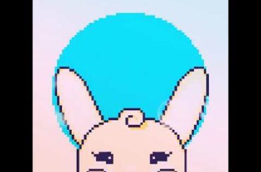 The cute bunny I colored