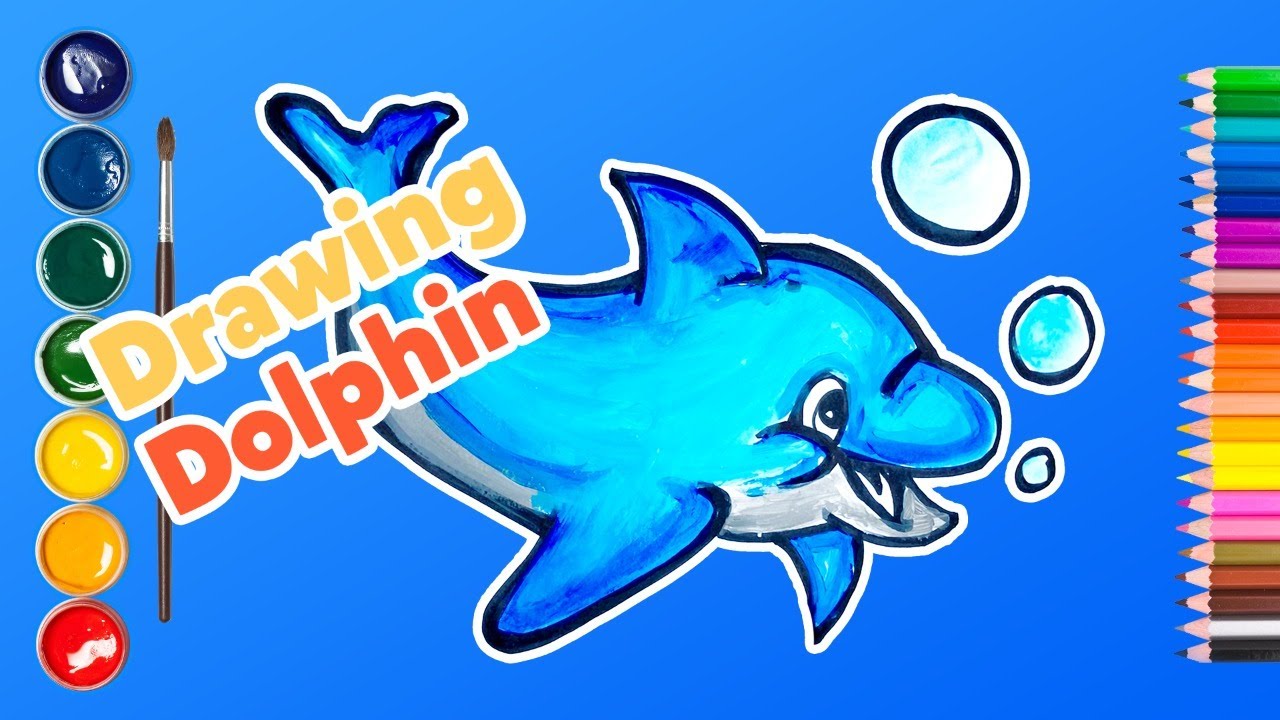 How to Draw a Dolphin Cute Easy Step by Step
