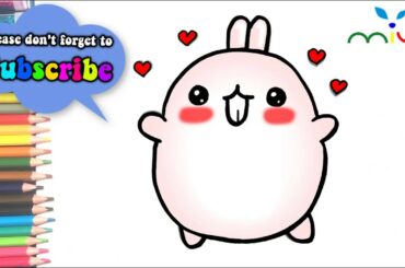 How to Draw a Baby Bunny Rabbit ❤ Draw a baby Anirollz ❤ MiuKidsTV