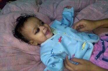 Cute baby Laughing five month baby laughing loudly