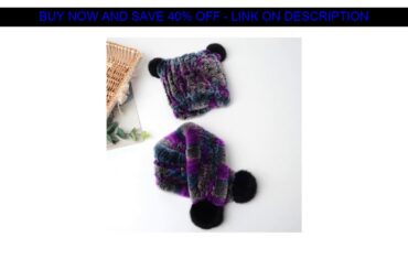 Special Price  Winter Baby Hat Scarf Kids Knitted Cap Cute Real Rabbit Fur Hats Child Ears Beanies