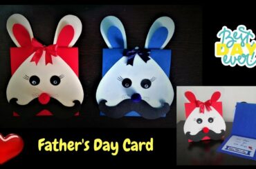 Father's Day Card | Cute Bunny | Kids Craft