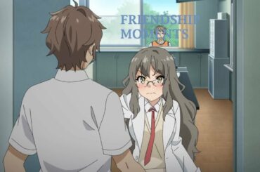 bunny girl senpai movie - sakuta and futaba cute/funny friendship moments