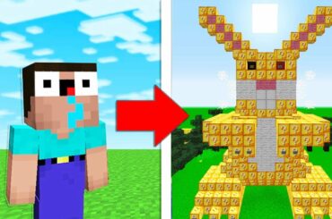 NOOB vs LUCKY BLOCK RABBIT MUTANT in MINECRAFT!