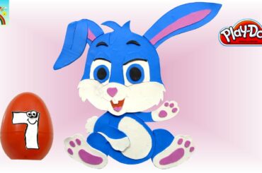 The Best Play doh videos (Cute Bunny) Surprise eggs opening.